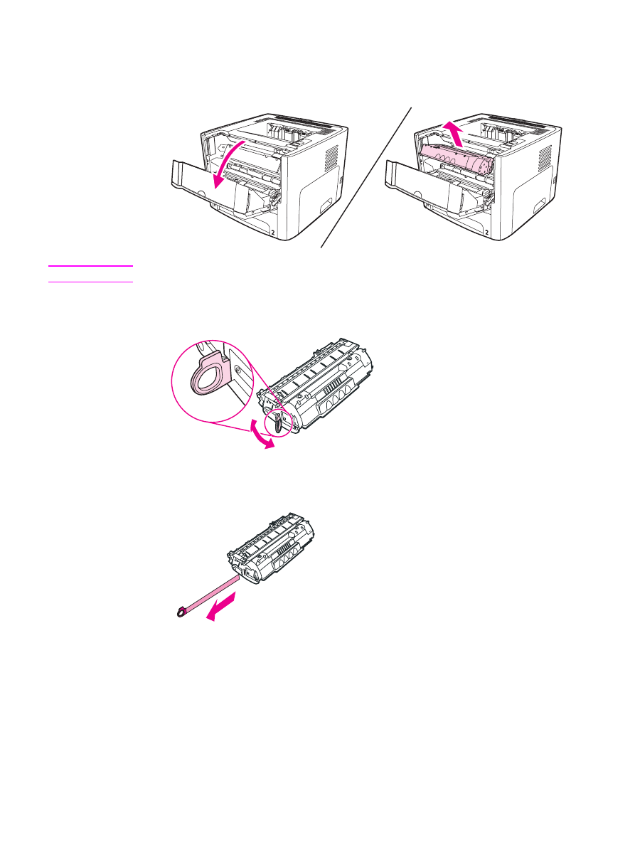 Changing the print cartridge HP LaserJet 1320 Printer series